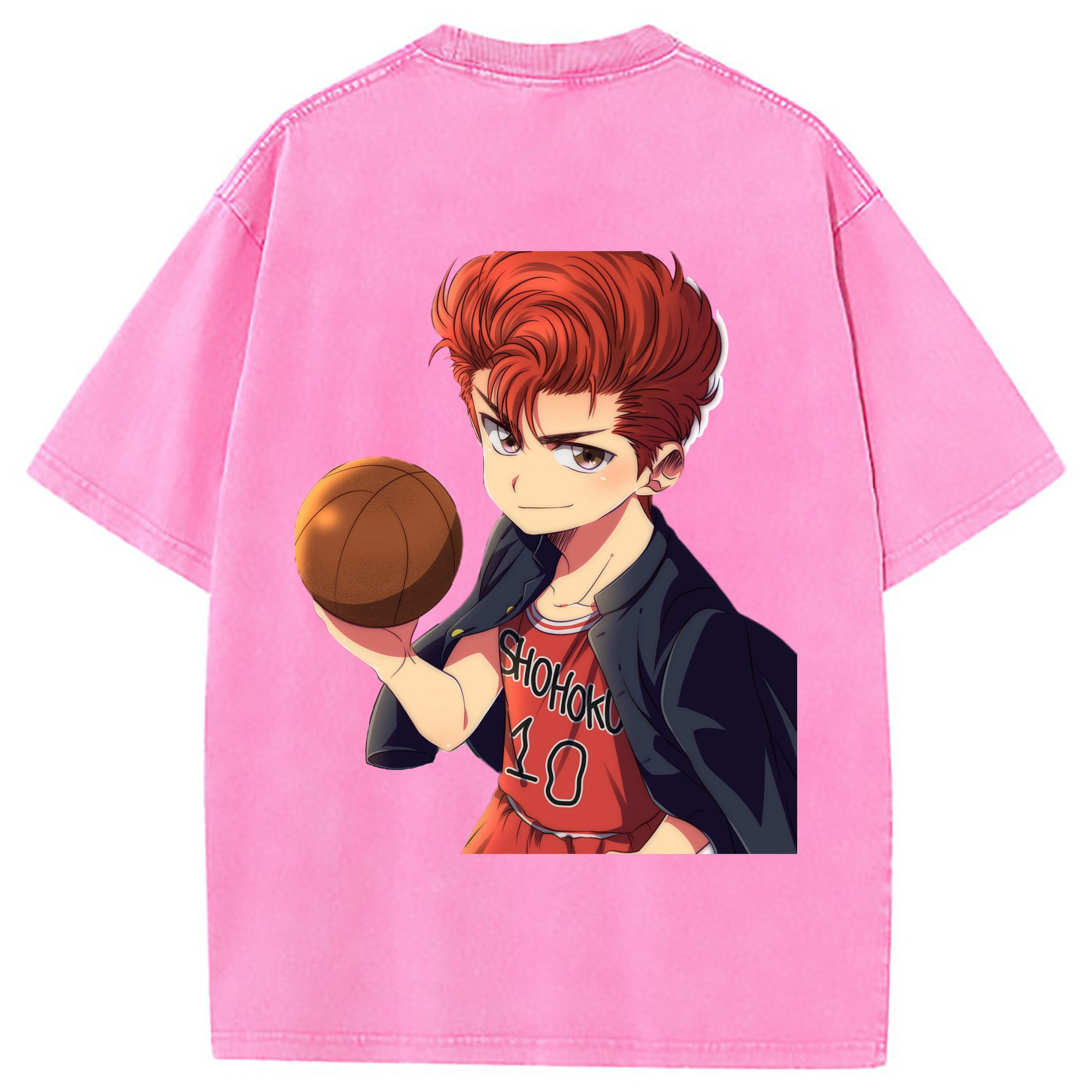 （画像用） SLAM DUNK／スラムダンク 綿100% ヴィンテージ風 半袖Tシャツ（背面プリント）